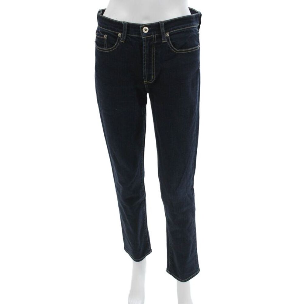 Peruvian Connection Women Skinny Ankle Jeans Dark Blue Midrise Size 6